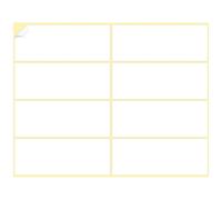 DERAYEE 15 Sheets Adhesive Label, 120 Self Adhesive Labels Plain White Sticky Labels for Envelope Parcel Household Classification Printer(38x100mm)