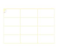 DERAYEE 15 Sheets Adhesive Label, 180 Self Adhesive Labels Plain White Sticky Labels for Envelope Parcel Household Classification Printer(32x64mm)