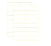 DERAYEE 15 Sheets Adhesive Label, 240 Self Adhesive Labels Plain White Sticky Labels for Envelope Parcel Household Classification Printer(25x76mm)