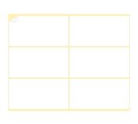 DERAYEE 15 Sheets Adhesive Label, 90 Self Adhesive Labels Plain White Sticky Labels for Envelope Parcel Household Classification Printer(50x100mm)