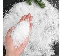 DERAYEE 250g Christmas Artificial Snow, The Original Self-Adhesive Snow Fake Snowflakes White Artificial Snow for Christmas Tree Holiday Winter Party Decoration