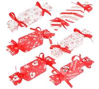 DERAYEE 48 Pieces Small Christmas Boxes - DIY Sweets Cookies Boxes for Xmas Party Favor