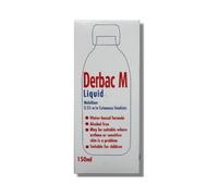Derbac M Liquid - 150ml - formulated to treat head lice, pubic lice and scabies