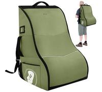 DerBiedersinn Car Seat Travel Bag for Airplane - Padded Carseat Backpack Carrier for Airport Travel - Fits Convertible & Booster Seats - Waterproof, Durable, Airline Approved - for Parents on the Go