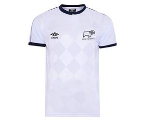 Derby County 1988 Umbro Shirt White Small Nylon