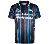 Score Draw Derby County 1994 Third Shirt Black/Sky Medium Nylon
