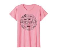 Derby County Black Typography Football T-Shirt, Women, Pink, XX-Large