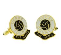 Derby County FC Cufflinks - Coloured Enamel, Metal Gift for Derby Fans