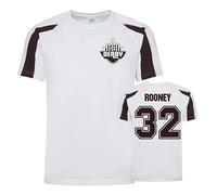 Derby County Men's Mens Wayne Rooney Sports Training Jersey in White | Size: 2XL Derby County White 2XL