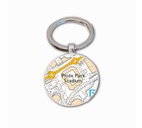 Derby County Stadium Key Ring, Pride Park Stadium Key Ring, Football Stadium Map Key Ring, Derby County Football Key Ring, Derby County Football Ground Map Key Ring, Derby County Football Club Gift