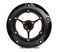 Derby Cover Compatible With Softail FXST 107 Engine FLFB Heritage Slims Deluxe FLDE 107 Fat Bob FXFBS 114 2019 2020 2021 2022 Motorcycle Parts(all black)