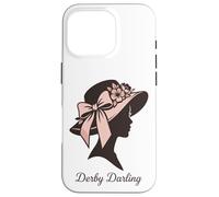 Derby Darling Floral Hat Southern Race Day Case for iPhone 16 Pro