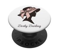 Derby Darling Floral Hat Southern Race Day PopSockets Adhesive PopGrip