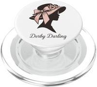 Derby Darling Floral Hat Southern Race Day PopSockets PopGrip for MagSafe