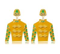 Derby Earrings for Women Derby Riding Suit Earrings Kentucky Derby Race Day Earrings Enamel Silks Dangle Earrings Derby Horse Racing Accessories Outfits Jewelry Gifts, Zinc, No Gemstone