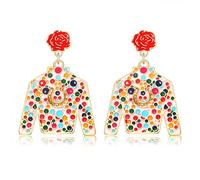 Derby Earrings for Women Derby Riding Suit Earrings Kentucky Derby Race Day Earrings Enamel Silks Dangle Earrings Derby Horse Racing Accessories Outfits Jewelry Gifts, Zinc, No Gemstone
