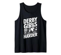 Derby Girls Do It Harder Roller Derby Skater Tank Top