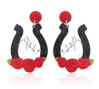 Derby Horseshoe Earrings for Women Riding Suit Dangle Earring Western Derby Race Day Earrings Horse Racing Fan Jewelry Horse Racing Accessories（style F)