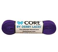 Derby Laces CORE Narrow 6mm Waxed Lace for Figure Skates, Roller Skates, Boots, and Regular Shoes (Purple, 72 Inch / 183 cm)
