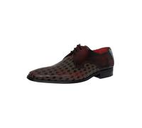Jeffery West Men's Derby Leather Shoes, Burgundy, 11 UK