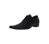 Derby Polished Leather Shoes Black 10 UK