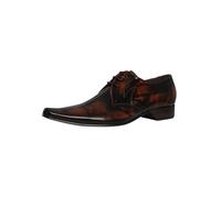 Derby Polished Leather Shoes Mid Brown 12 UK