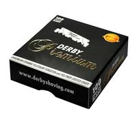 Derby Premium Single Edge (Half) Razor Blades - 100 Blades | Swedish Steel | Fits Half-Blade Holders & Straight Razors