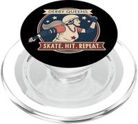 Derby Queens Skate Hit Repeat Vintage Design PopSockets PopGrip for MagSafe