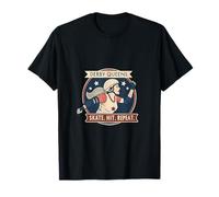Derby Queens Skate Hit Repeat Vintage Design T-Shirt