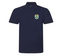Derbyshire Classic County Cricket Style Polo Shirt with Exquisite Embroidered (UK, Alpha, M, Regular, Regular, Navy)