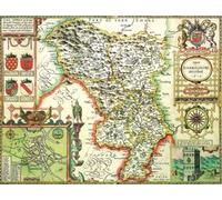Derbyshire Historical Map 1000 Piece Jigsaw Puzzle (1610)