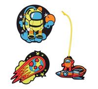 DerDieDas Crazy 3-Piece Interchangeable Buttons, Crazy, Interchangeable Buttons, 3 Pieces.