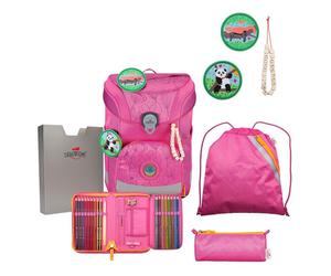 DerDieDas ErgoFlex Easy ECO School bag set 6-piece pink