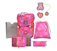 DerDieDas ErgoFlex Easy School Bag Set 5 Pieces Roses, Roses, ErgoFlex Easy Set