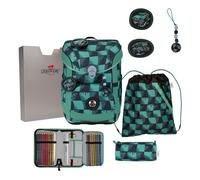 DerDieDas ErgoFlex Superflash Easy School bag set green