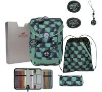 DerDieDas ErgoFlex Superflash Easy School bag set green
