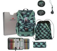 DerDieDas ErgoFlex Light School bag set 5-piece green
