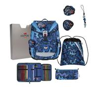 DerDieDas ErgoFlex school bag set 5pcs. blue