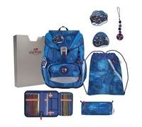 DerDieDas ErgoFlex school bag set 5pcs. blue