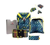 DerDieDas ErgoFlex school bag set 5pcs. gray