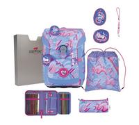DerDieDas ErgoFlex Superflash Easy School bag set purple