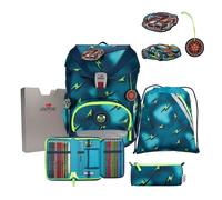 DerDieDas Ergoflex Superlight school bag set 5pcs. green
