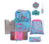DerDieDas ErgoFlex Tiny School bag set 6-piece blue