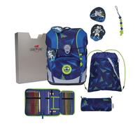 DerDieDas ErgoFlex Tiny LED School bag set blue