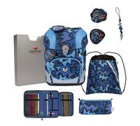 DerDieDas ErgoFlex Tiny School bag set 6-piece blue