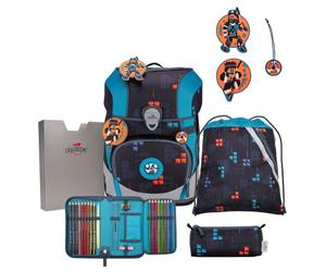 DerDieDas ErgoFlex Tiny School bag set 6-piece blue