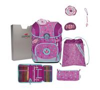 DerDieDas ErgoFlex Tiny School bag set 6-piece pink