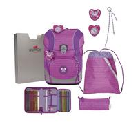 DerDieDas ErgoFlex Tiny School bag set 6-piece pink