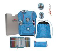 DerDieDas ErgoFlex Tiny School bag set 8-piece blue