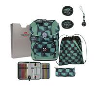 DerDieDas ErgoFlex Tiny School bag set 8-piece green